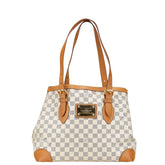 ルイ ヴィトン ダミエ アズール ハムステッドMM トートバッグ ショルダーバッグ N51206 ホワイト PVC レザー レディース LOUIS VUITTON 【中古】